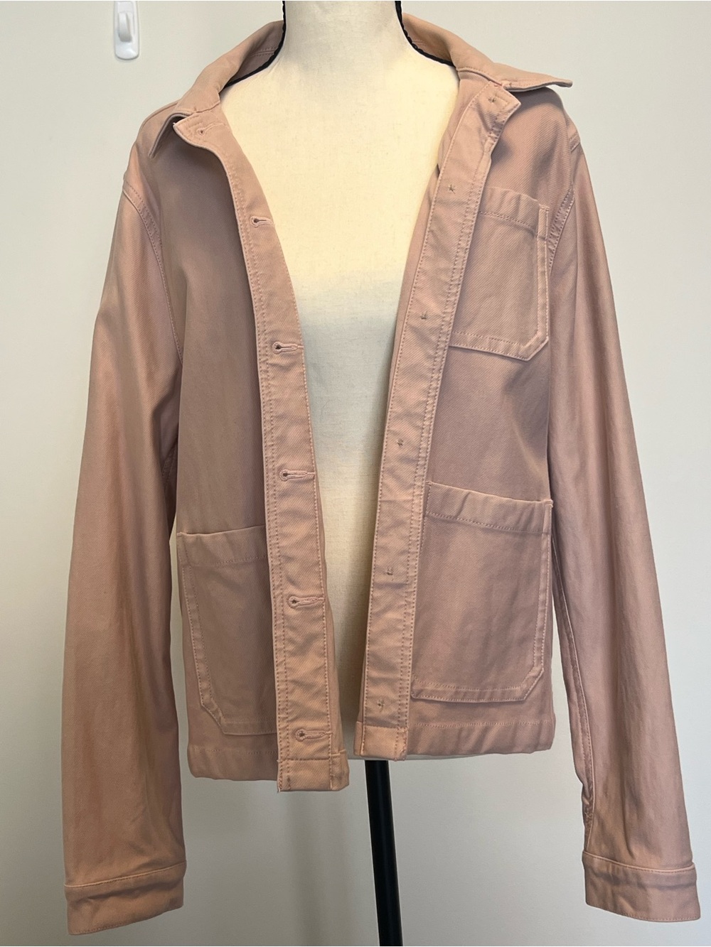 French Connection Pale Pink Cotton Jean Jacket